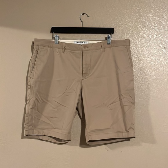 Men's Slim Fit Stretch Cotton Bermuda Shorts size US 42 color beige - Picture 6 of 10